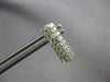 1.20CT DIAMOND 14KT WHITE GOLD CLASSIC 3 ROW OVAL LEVERBACK FUN HANGING EARRINGS