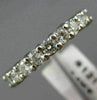 ESTATE .74CT DIAMOND 14KT WHITE GOLD SEMI ETERNITY WEDDING ANNIVERSARY RING 1211