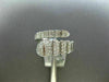 ESTATE WIDE .62CT ROUND DIAMOND 14K WHITE GOLD 3D CLASSIC CLUSTER SNAKE FUN RING