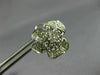 ESTATE LARGE .81CT DIAMOND 18KT WHITE GOLD 3D CLASSIC FLOWER CLIP ON EARRINGS
