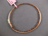 WIDE 2.08CT DIAMOND 14KT ROSE GOLD 3D 3 ROW SEMI ETERNITY LOVE BANGLE BRACELET