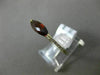 ESTATE 1.59CT ROUND DIAMOND & AAA MARQUISE SHAPE GARNET 14KT YELLOW GOLD 3D RING