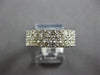 LARGE 2.10CT DIAMOND 14KT WHITE GOLD 3D SEMI ETERNITY WEDDING ANNIVERSARY RING