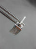ESTATE 1.05CT DIAMOND 14KT WHITE GOLD 3D CLASSIC CLIP ON LOVE EARRINGS #16378