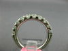ESTATE LARGE 1.23CT DIAMOND 18KT WHITE GOLD COMFORT FIT WEDDING ANNIVERSARY RING