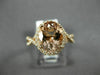 ESTATE LARGE 2.90CT DIAMOND & AAA MORGANITE 14KT ROSE GOLD OVAL ENGAGEMENT RING