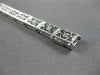 ANTIQUE 1CT AAA SAPPHIRE 14K WHITE GOLD ART DECO PRINCESS TENNIS BRACELET #27816