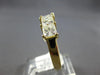 LARGE 2CT DIAMOND 14KT YELLOW GOLD 3D 5 STONE INVISIBLE WEDDING ANNIVERSARY RING