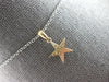 ESTATE .15CT DIAMOND 14KT YELLOW GOLD 3D CLASSIC STAR LOVE FLOATING PENDANT