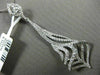 ESTATE LARGE .97CT DIAMOND 18K WHITE GOLD 3D PAVE CHANDELIER FLOATING PENDANT FG