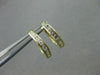 ESTATE .25CT DIAMOND 14KT YELLOW GOLD CHANNEL HUGGIE EARRINGS BEAUTIFUL!! #9978