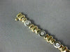 ESTATE .71CT DIAMOND 14KT TWO TONE GOLD 3D BY THE YARD SOLITAIRE BEZEL BRACELET