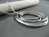 ESTATE LARGE .13CT DIAMOND 14KT WHITE GOLD 3D MULTI OVAL HANDCRAFTED PENDANT
