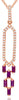 .34CT DIAMOND & AAA RUBY 14KT ROSE GOLD 3D BAGUETTE & ROUND FUN FLOATING PENDANT