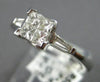 .50CT DIAMOND 18KT WHITE GOLD 3D PRINCESS & BAGUETTE INVISIBLE ENGAGEMENT RING