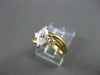 ESTATE .71CT DIAMOND 18KT Y&W GOLD ROUND & MARQUISE WAVE ENGAGEMENT RING #17436
