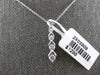 ESTATE .33CT DIAMOND 14KT WHITE GOLD 3D CLASSIC JOURNEY LOVE FLOATING PENDANT