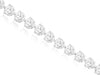 LARGE 15.20CT DIAMOND 14KT WHITE GOLD 3D ROUND 3 PRONG ETERNITY TENNIS BRACELET