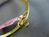 ESTATE 1.15CT DIAMOND 14KT YELLOW GOLD 3D CLASSIC MULTI ROW PAVE BANGLE BRACELET