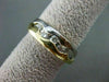 ESTATE .35CT DIAMOND 14KT TWO TONE GOLD FLOATING WAVE ANNIVERSARY RING 6mm 6460