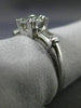ANTIQUE .69CT ROUND DIAMOND PLATINUM 3D FILIGREE FISHTAIL ENGAGEMENT RING #20928