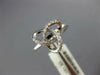 ESTATE .13CT DIAMOND 18KT WHITE GOLD 3D CLASSIC LOVE KNOT FLOWER STAR RING