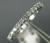 ESTATE .63CT ROUND DIAMOND 14K WHITE GOLD SHARED PRONG ETERNITY BAND RING #22354