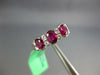 1.20CT DIAMOND & AAA RUBY 18KT WHITE GOLD OVAL & ROUND WEDDING ANNIVERSARY RING