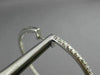 ESTATE 1.42CT ROUND DIAMOND 14KT WHITE GOLD 3D INSIDE OUT HOOP EARRINGS #18562