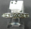 ESTATE .70CT DIAMOND 14KT WHITE GOLD 11 STONE CHANNEL ANNIVERSARY RING #14375