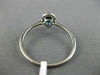 ESTATE .66CT DIAMOND & AAA SAPPHIRE 14K WHITE GOLD PEAR SHAPE 3D ENGAGEMENT RING