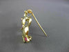 ANTIQUE LARGE 1.50CT AAA MULTI GEM 18KT YELLOW GOLD LOVE DUCK BROOCH CUTE #20178