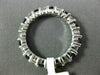 ESTATE 2.82CT ROUND DIAMOND & AAA SAPPHIRE 14KT WHITE GOLD ETERNITY RING #22274