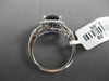 ESTATE 2.25CT DIAMOND & AAA EXTRA FACET AMETHYST 14KT WHITE 3D HALO DESIGN RING