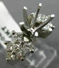 ESTATE LARGE 1.55CT DIAMOND 14KT WHITE GOLD 3D SEMI MOUNT ENGAGEMENT RING #18168