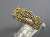 1.03CT DIAMOND 14KT YELLOW GOLD 3D CLASSIC CRISS CROSS INFINITY ANNIVERSARY RING