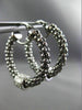 ESTATE LARGE .70CT DIAMOND 14KT TWO TONE GOLD 3D MESH MOVABLE BALL HOOP EARRINGS