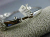 ESTATE .25CT DIAMOND 14K WHITE GOLD CLASSIC MULTI CLUSTER FLOWER BANGLE BRACELET