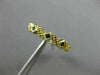 .16CT AAA SAPPHIRE 14KT YELLOW GOLD 3D FILIGREE ZIG ZAG WEDDING ANNIVERSARY RING