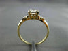 ANTIQUE .57CT DIAMOND 14KT TWO TONE GOLD FILIGREE FISHTAIL ENGAGEMENT RING #9122