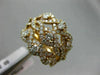 ESTATE LARGE 2.09CT ROUND DIAMOND 18KT ROSE GOLD 3D MULTI ROW INFINITY LOVE RING