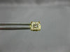 ESTATE .70CT PRINCESS CUT DIAMOND 14K YELLOW GOLD 3D SQUARE STUD EARRINGS #14261