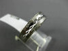 ESTATE 14KT WHITE GOLD FILIGREE MILGRAIN HAMMERED WEDDING ANNIVERSARY RING #1054