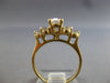 ESTATE .87CT DIAMOND 14K YELLOW GOLD ROUND & OVAL 7 STONE ENGAGEMENT RING #28145