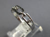 ESTATE .09CT WHITE & BLACK DIAMOND 14KT WHITE GOLD 3D OVAL LOVE KNOT FUN RING
