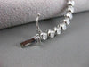 ESTATE 3.0CT ROUND DIAMOND 14K WHITE GOLD 3D CLASSIC BEZEL TENNIS BRACELET 11017