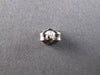 ESTATE .58CT DIAMOND 14KT WHITE GOLD 3D CLASSIC ROUND SOLITAIRE STUD EARRINGS