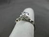 ANTIQUE .46CT OLD MINE DIAMOND 14KT W GOLD HEART FISHTAIL ENGAGEMENT RING #22078