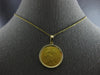 LARGE 22&14KT YELLOW GOLD 3D 1910 LIBERTE EGALITE FRATERNITE COIN PENDANT #27817
