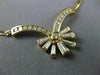 ESTATE 1.11CT DIAMOND 18KT YELLOW GOLD FIGARO FLOWER ITALIAN LINK NECKLACE #656